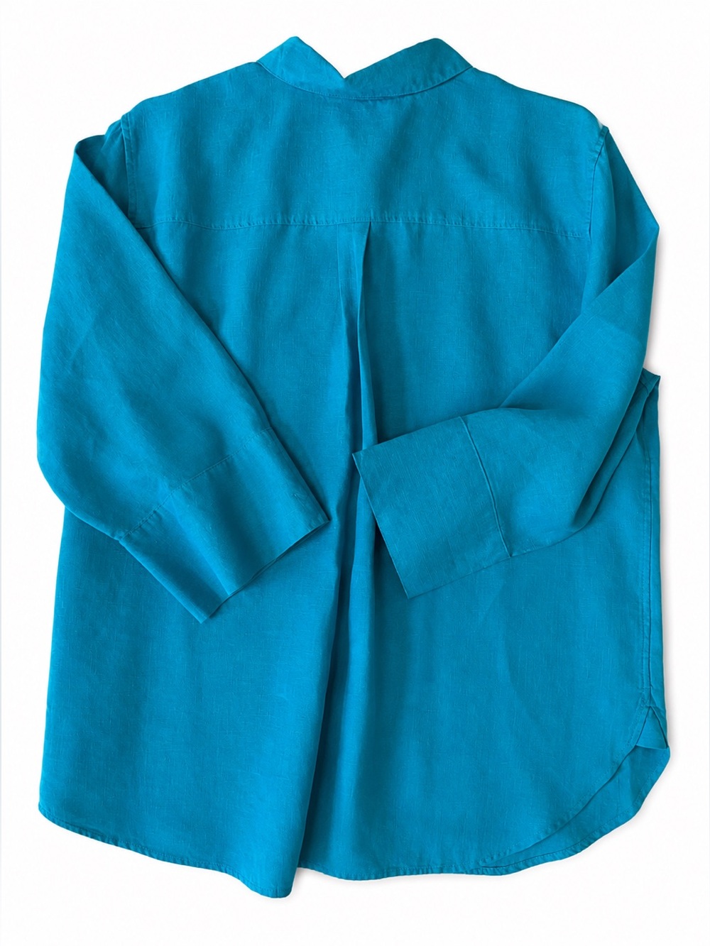 Chico's NWOT Vibrant Teal Button-Down Blouse 14 - Picture 7 of 10